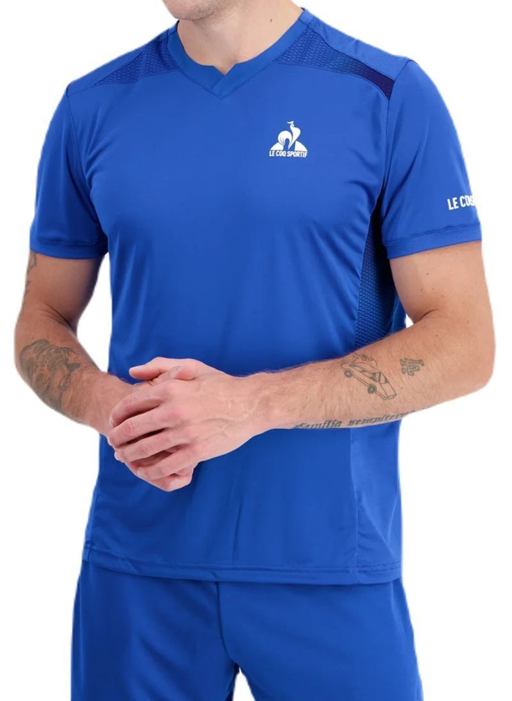 Теннисная футболка Le Coq Sportif Training T-Shirt Short Sleeve 24 - lapis blue