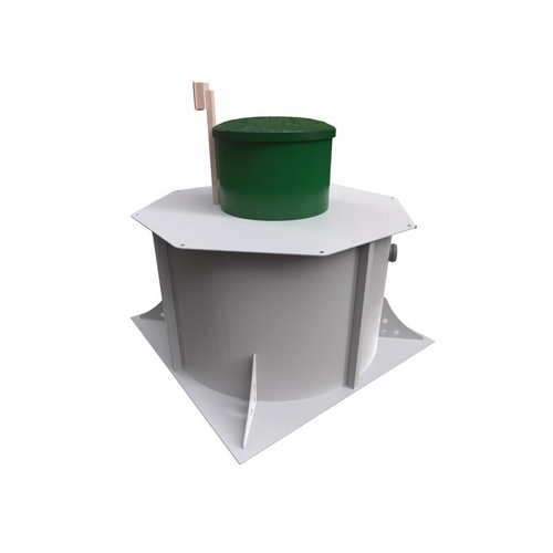 Станция биологической очистки Коло Веси Kolo Vesi 5 низкий корпус/ 1000 л. в сутки / до 6 чел. / самотечный сброс (1750x1750x1501см;157кг;) - арт.560158