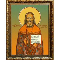 Александр Соколов, пресвитер, священномученик. Икона на холсте.