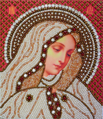 Принт-И3 Ткань с нанесенной авторской схемой Богородица "Скорбящая"