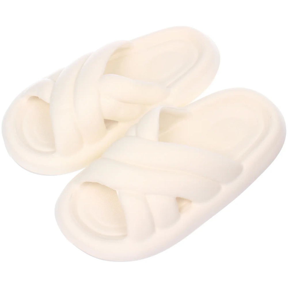 Шлепанцы женские «GRACE», цвет белый, р-р 38-39