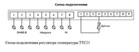 Симисторный регулятор температуры ТТС25 на DIN-рейку