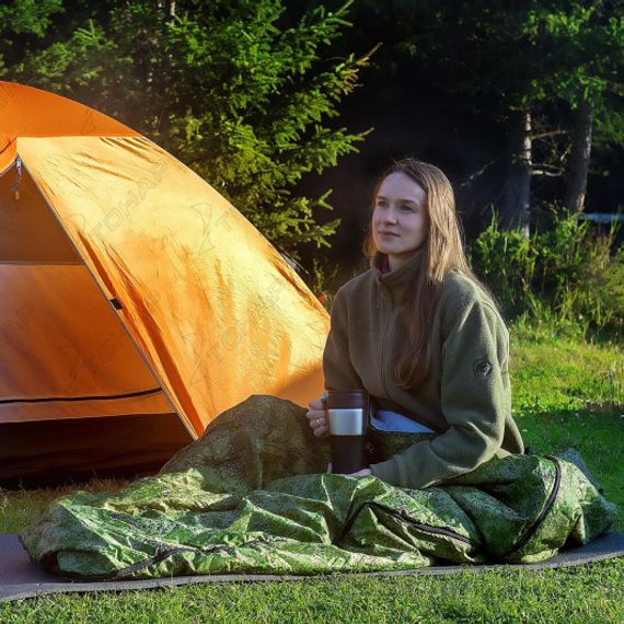 Спальный мешок БАТЫР EXTREME (220х90) Stratex 200 КМФ цифра (HS-SB-ST200-220x90) Helios