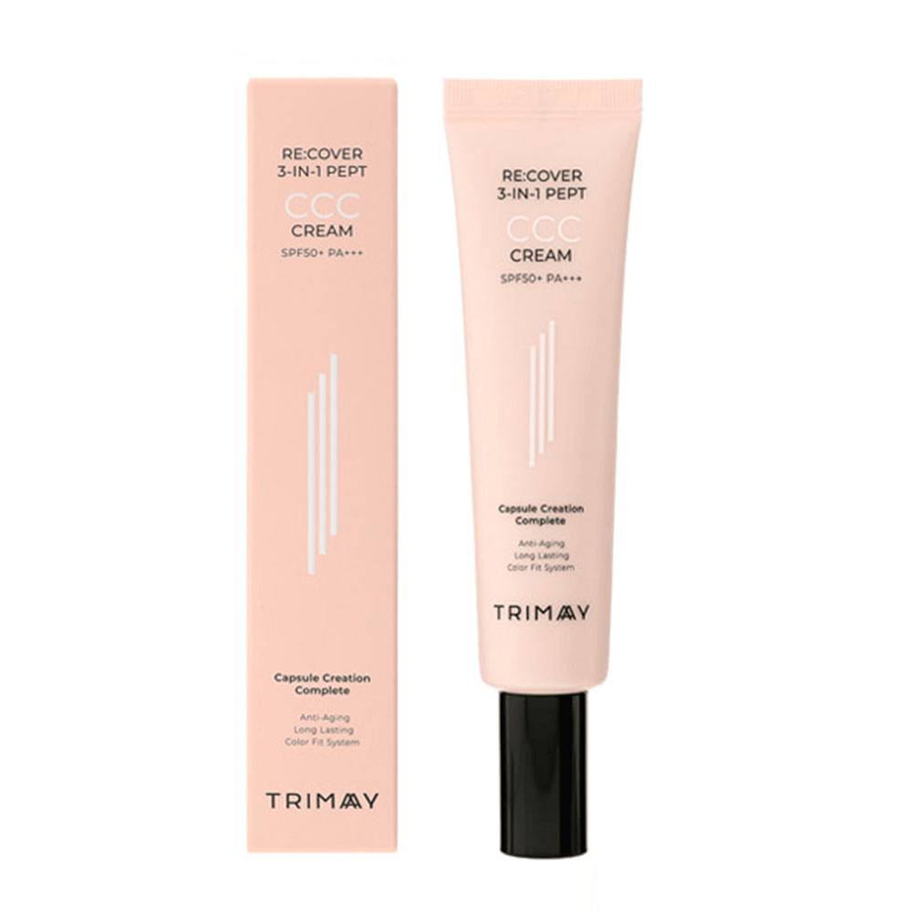 TRIMAY Антивозрастной ухаживающий ССС крем с пептидами Recover 3-in-1 Pept CCC Cream SPF50+PA+++ 30 ml
