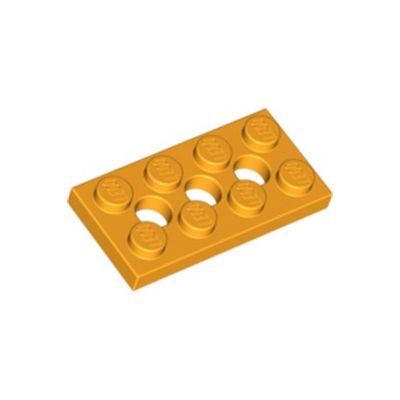 Lego Плитка 2x4 с 3 отверстиями (светло-оранжевый) 6132408
