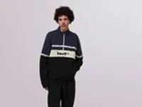 Толстовка на молнии HUF TAPED 1/4 ZIP FLEECE вид 5