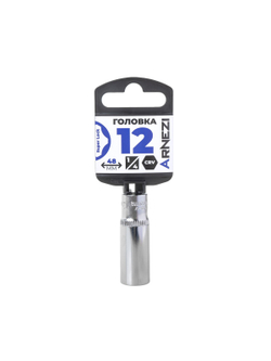 Головка 1/4" Super Lock 12 мм L=48 мм удлиненная, на холдере Arnezi R0020112