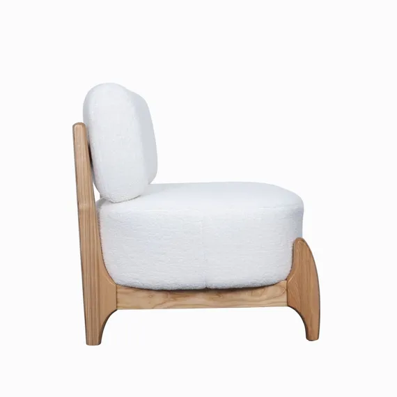 Кресло Judge белое со светлыми ножками