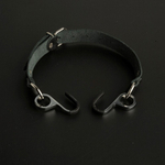 Чёрный кляп с крючками Вечная улыбка (Цвет: черный)