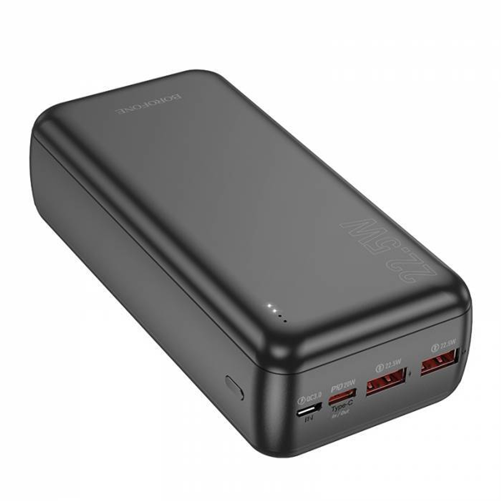 Портативный аккумулятор BOROFONE BJ38B 30000 mAh 22.5W+ PD 20W (черный)