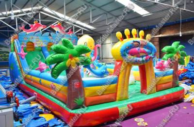 Коммерческий батут "Солнечный осьминожек"
