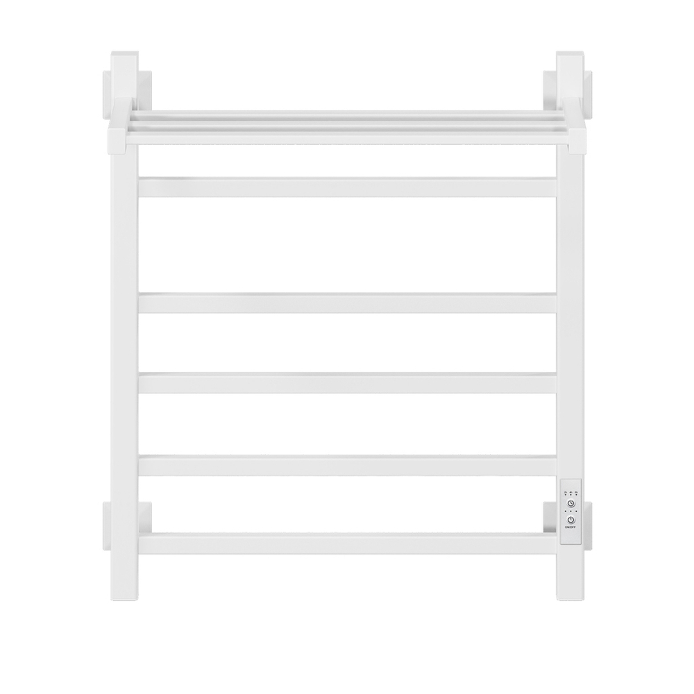 Полотенцесушитель MIXLINE FORTUNE  60х50 (таймер, 445 Вт, 5 перекладин + ПОЛКА) электрический БЕЛЫЙ