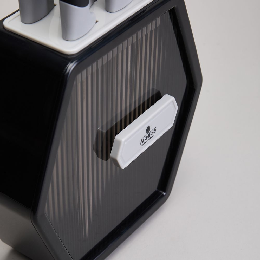 НАБОР НОЖЕЙ AGNESS НА ПЛАСТИКОВОЙ ПОДСТАВКЕ, 7 ПРЕДМЕТОВ