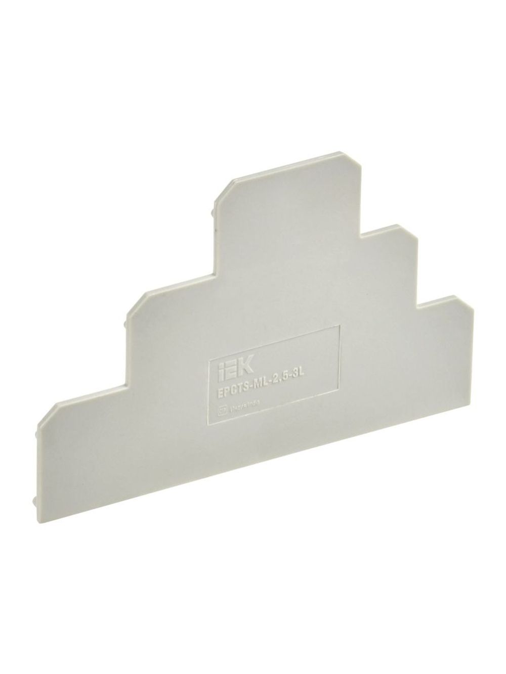 Заглушка для CTS-ML ARMAFIX 3 ур. 2.5кв.мм сер. IEK YCT13-00-3-K03-002-ZGL