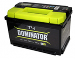 Аккумулятор 6СТ-74 А.ч., о.п., (LBR) низкий  Dominator