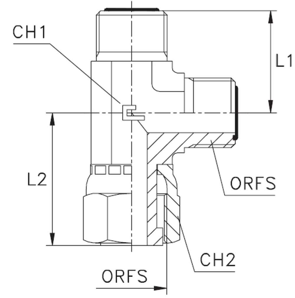 Соединение LN ORFS 13/16" (климп.)