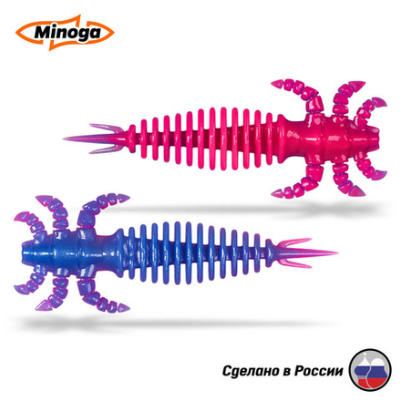 Силиконовая приманка "Minoga" ULTRA 2,5"(7шт) 64мм, 1,73гр, цвет 114