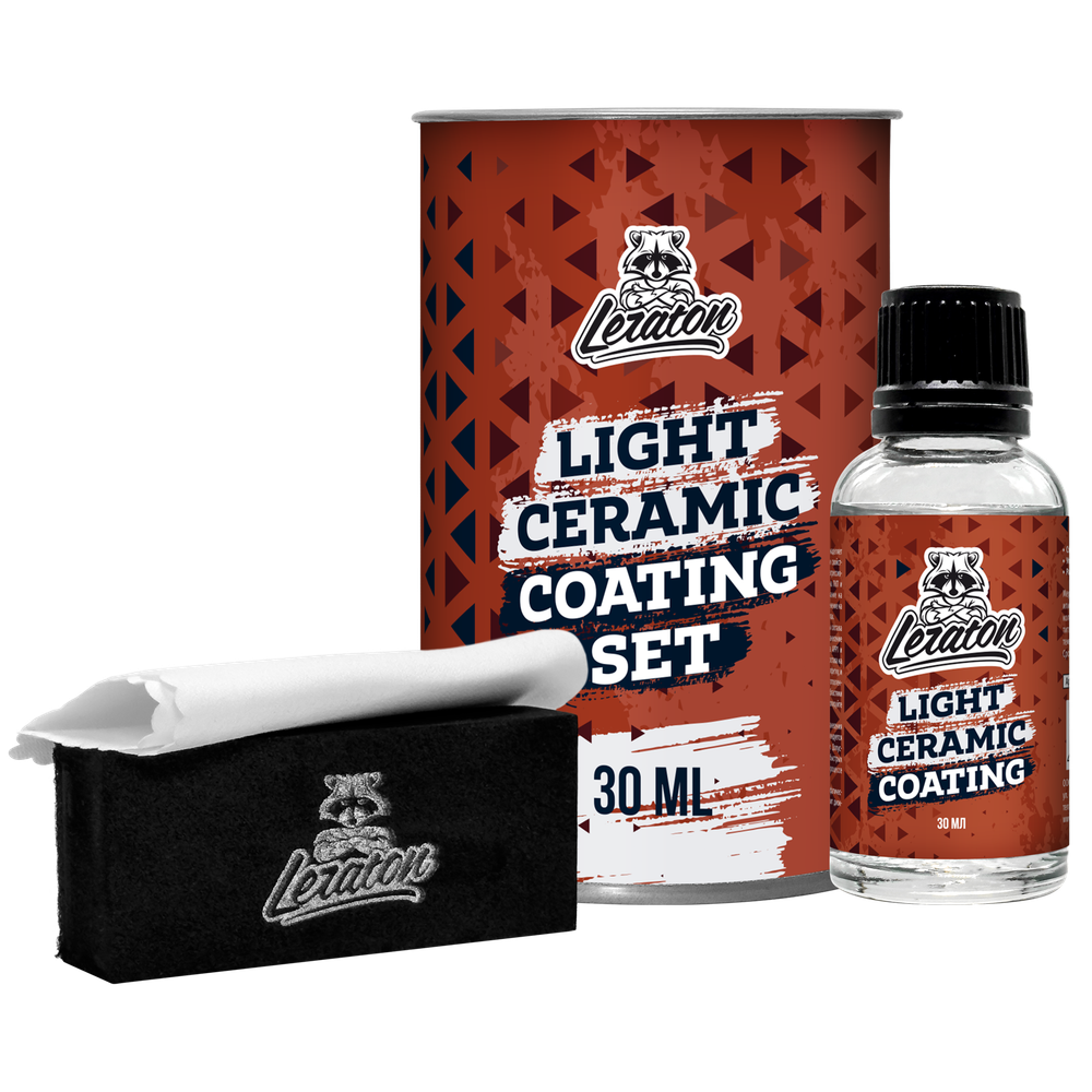 LERATON LIGHT Ceramic Coating SET Керамическое покрытие для кузова 30мл