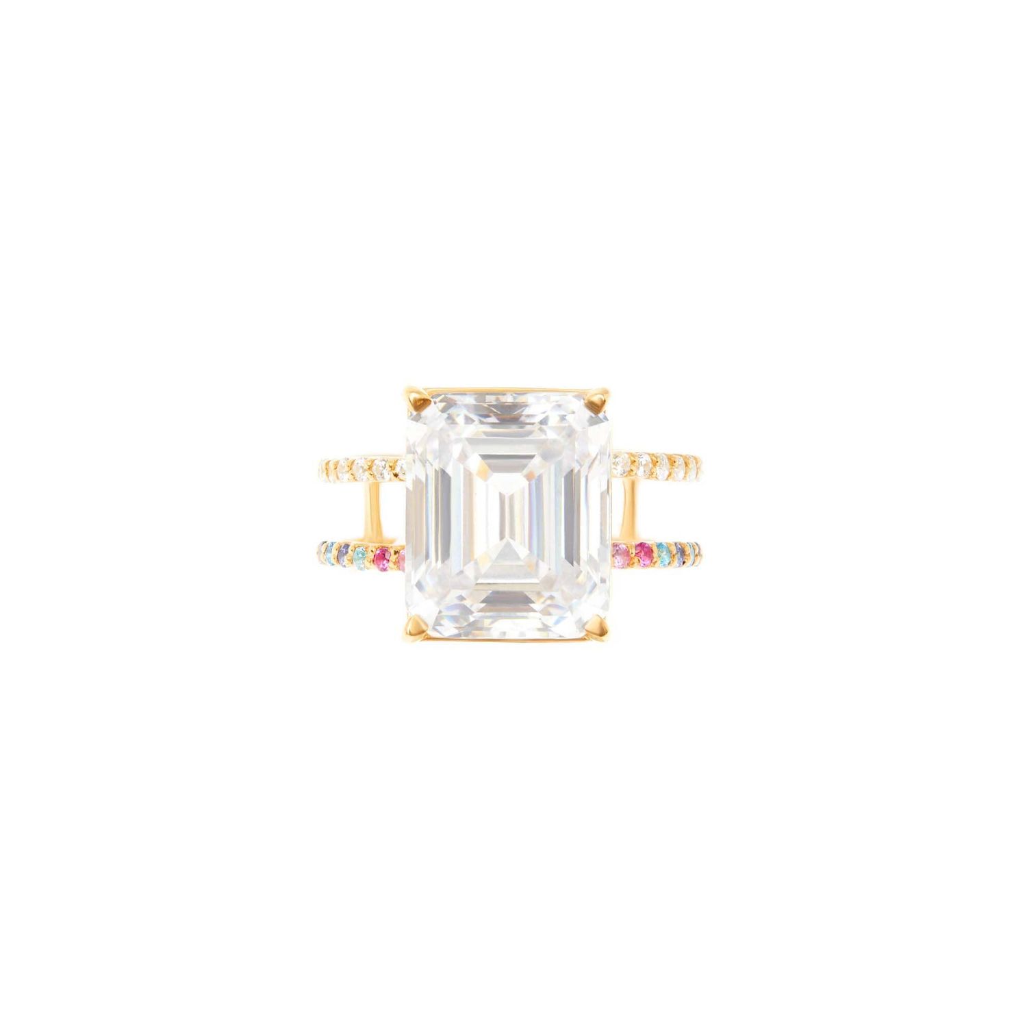Кольцо Shine Bright Ring – Crystal Gold