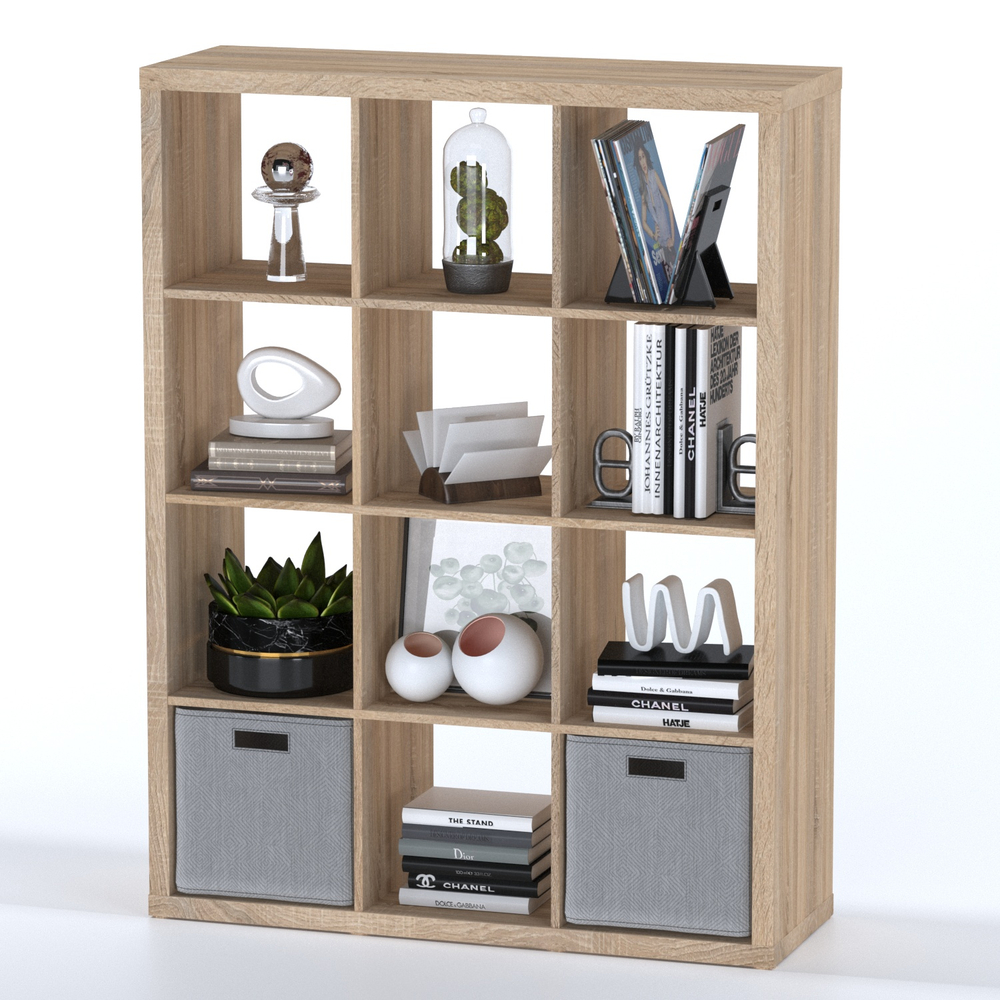 Стеллаж Фора 12, 112*147*38см, дуб беленый