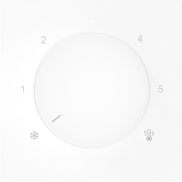 Накладка для регулятора тёплого пола DB23100,  глянцевый белый,  серия A07