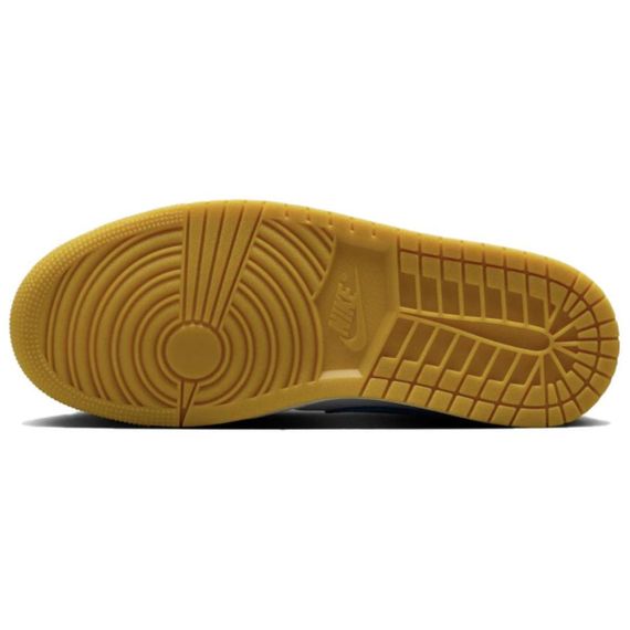 Jordan Air Jordan 1 Винтажные баскетбольные кроссовки Low Топ Синий с Белым Lettering Женские