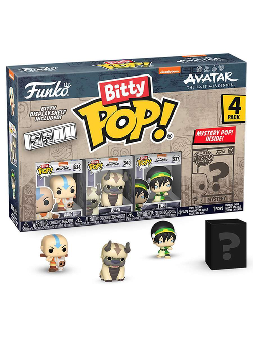 Фигурка Funko Bitty POP! Avatar The Last Airbender Aang+Appa+Toph+Mystery (1 of 4) 4PK 73056