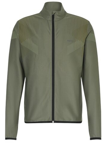 BOSS Active Push Full Zip - dark beige