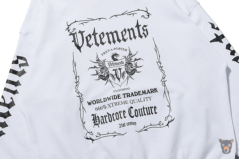 Худи Vetements "Hardcore Couture"