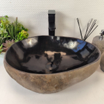 Раковина из речного камня RS-65368 47*38*15 0861