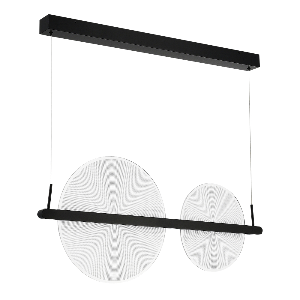 Светильник светодиодный, черный, прозрачный, SPLENDID, LED, 24
