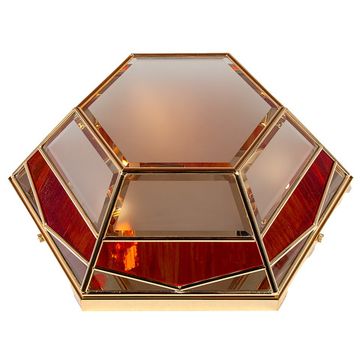 Люстра CREMASCO 1007/3PL-B.SATIN+ROSSO GOLD