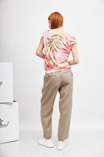 Брюки MARC AUREL 91694 хаки лен