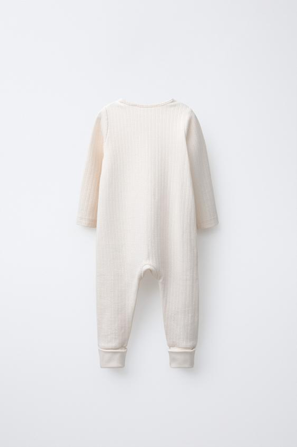 ZARA КОМБИНЕЗОН С РЕГУЛИРУЕМЫМИ ШТАНИНАМИ И V-ОБРАЗНЫМ ВЫРЕЗОМ, ЭКРЮ