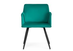 Стул на металлокаркасе Эджелл зеленый / черный