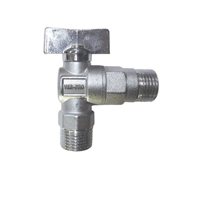 ViEiR шаровой миникран УГЛОВОЙ д/смесителей НР 1/2"-1/2" VER-PRO, хром (GZRL33)