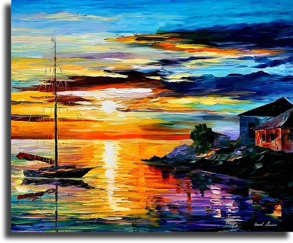 Репродукция "Леонид Афремов - Море"