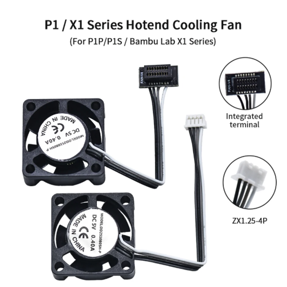 Вентилятор ХотЭнеда hotend для X1 / P1