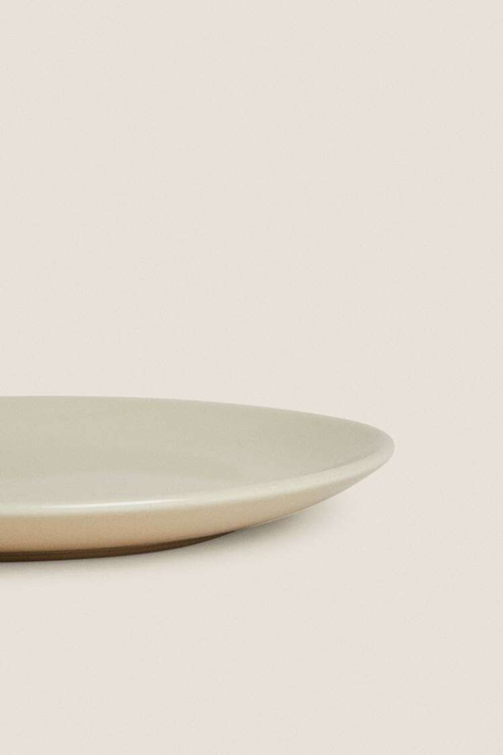 ZARA HOME ДЕСЕРТНАЯ ТАРЕЛКА ИЗ КЕРАМОГРАНИТА, БЕЖЕВЫЙ