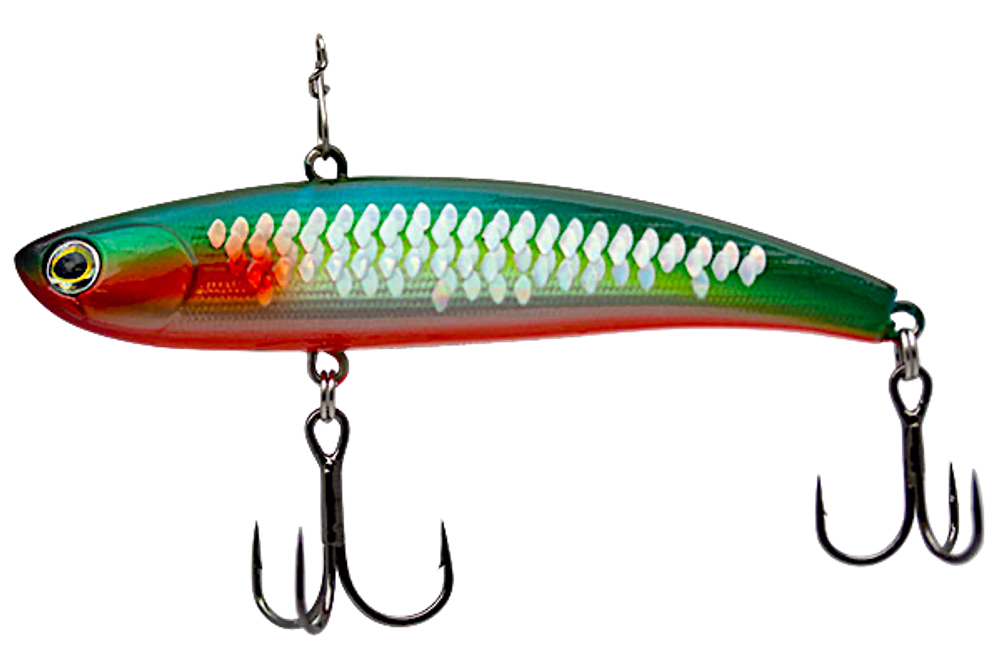 Раттлин EcoPro Vib Nemo Slim 80мм 17г #055 Крючок №6/4 Светятся в UV Shiny Shad