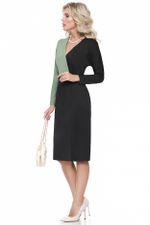 Платье Утонченный дизайн, олива DStrend (Акция)