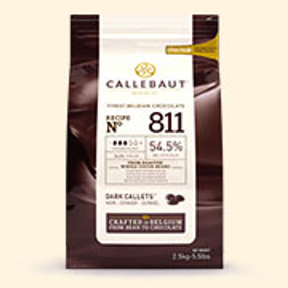 Шоколад темный таблетки 54,5% Callebaut Бельгия 500г