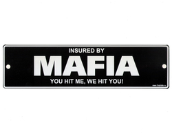 Номерной знак - Mafia (26 х 7см)