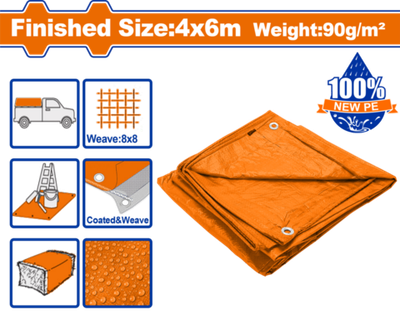 Тент 4х6 м 90 г/м2 (8) WADFOW WTQ0946