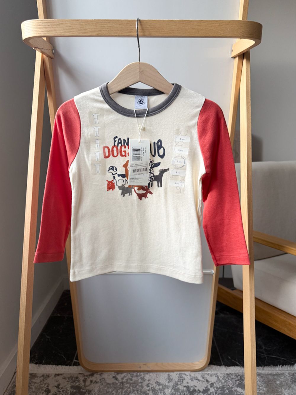 Хлопковый лонгслив Petit Bateau, 98