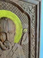 Освященная Икона Николая Чудотворца 31*26см., дуб