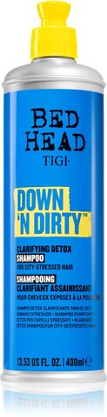 TIGI Bed Head Down'n' Dirty - очищающий детоксицирующий шампунь на каждый день /   400  ml  / GTIN 6159084325722