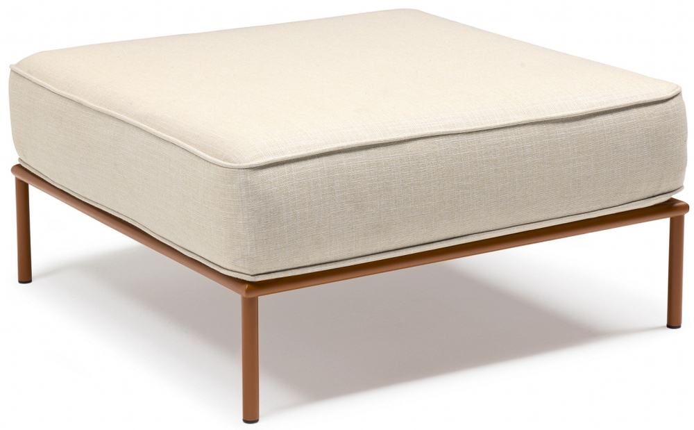 Пуф с подушкой Scab Design Flap, терракотовый, кремовый