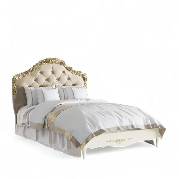 Кровать с мягким изголовьем 120*200