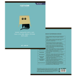 Тетрадь предметная 24л. А5 "География" со справочным материалом, скрепка, мелованный картон (стандарт), блок офсет, Alingar "Чёрный котик"